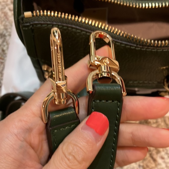 MICHAEL KORS Carine Extra-Small Studded Pebbled Leather Bag 32T0GCCC0L MOSS - Picture 11 of 11